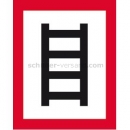 Brandschutzschilder: Hinweisschild auf eine geeignete Stelle zum Anleitern nach DIN 4066 E2