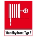 Brandschutzschilder: Wandhydrant - Löschschlauch Typ F (BGV A8 F 03)