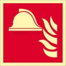 Brandschutzschilder: Mittel und Geräte zur Brandbekämpfung nach ISO 7010 (F 004)