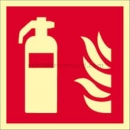 Brandschutzzeichen nach DIN EN ISO 7010 und ASR A 1.3: Feuerlöscher nach ISO 7010 (F 001)